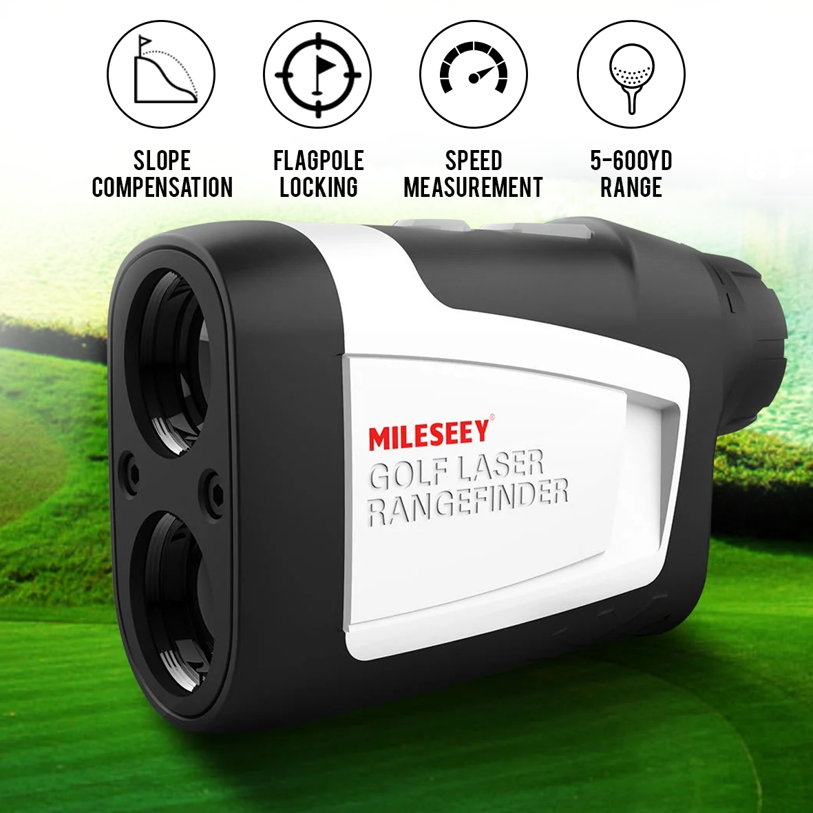 Golf Laser Rangefinder MILESEEY PF210 600M with slope switch